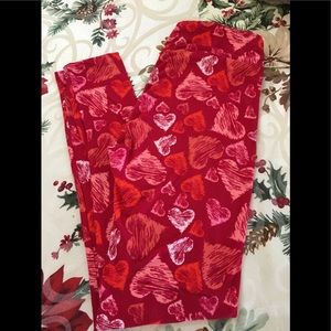 Valentines Day Lularoe Leggings - OS